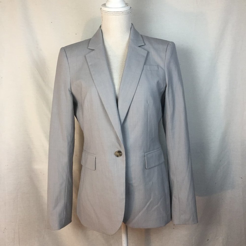 Banana Republic Stretch Wool Single Button Blazer